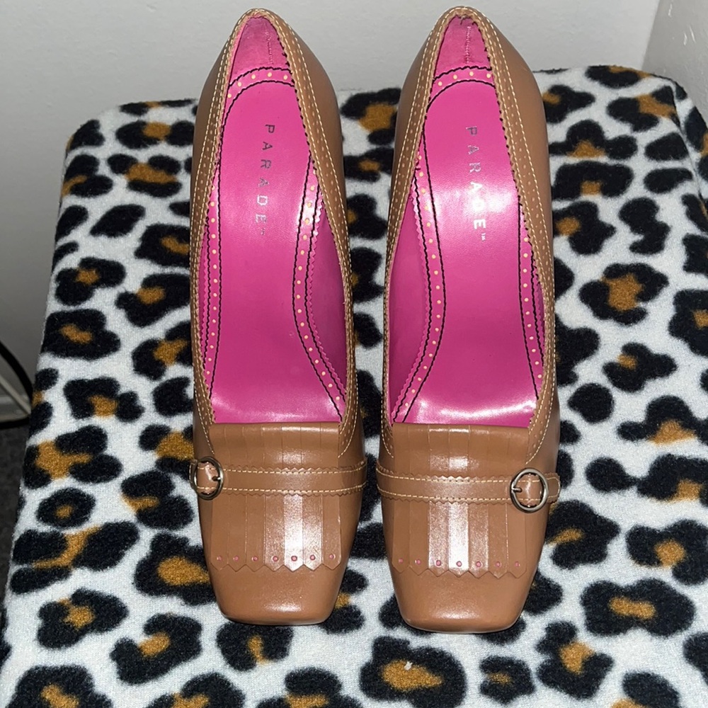 Slightly used camel/Tan colored heels